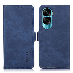 Funda de Cuero Cartera con Soporte Carcasa K08Z para Huawei Honor 90 Lite 5G Azul