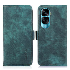 Funda de Cuero Cartera con Soporte Carcasa K08Z para Huawei Honor 90 Lite 5G Verde