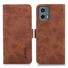 Funda de Cuero Cartera con Soporte Carcasa K08Z para Motorola Moto G 5G (2023) Marron