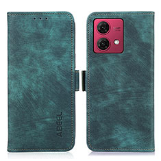 Funda de Cuero Cartera con Soporte Carcasa K08Z para Motorola Moto G84 5G Verde