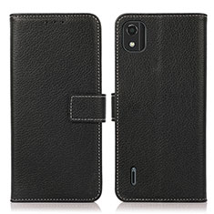 Funda de Cuero Cartera con Soporte Carcasa K08Z para Nokia C2 2nd Edition Negro