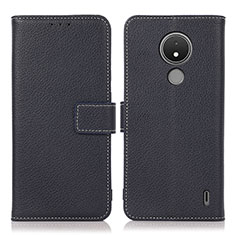 Funda de Cuero Cartera con Soporte Carcasa K08Z para Nokia C21 Azul Real