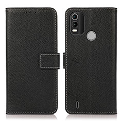 Funda de Cuero Cartera con Soporte Carcasa K08Z para Nokia C21 Plus Negro