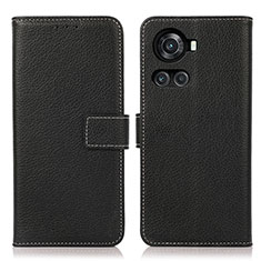 Funda de Cuero Cartera con Soporte Carcasa K08Z para OnePlus 10R 5G Negro