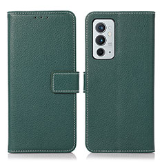 Funda de Cuero Cartera con Soporte Carcasa K08Z para OnePlus 9RT 5G Verde