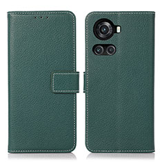 Funda de Cuero Cartera con Soporte Carcasa K08Z para OnePlus Ace 5G Verde