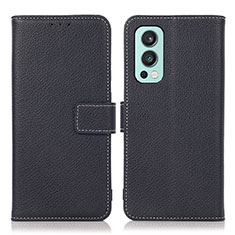 Funda de Cuero Cartera con Soporte Carcasa K08Z para OnePlus Nord 2 5G Azul Real