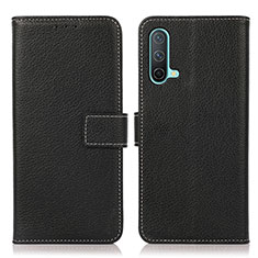 Funda de Cuero Cartera con Soporte Carcasa K08Z para OnePlus Nord CE 5G Negro