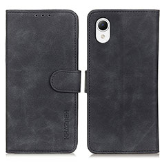 Funda de Cuero Cartera con Soporte Carcasa K08Z para Samsung Galaxy A23 5G SC-56C Negro