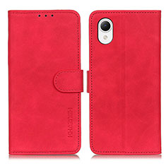 Funda de Cuero Cartera con Soporte Carcasa K08Z para Samsung Galaxy A23 5G SC-56C Rojo