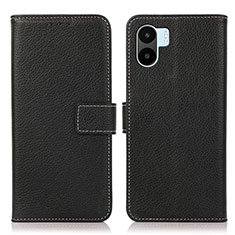 Funda de Cuero Cartera con Soporte Carcasa K08Z para Xiaomi Poco C51 Negro