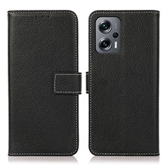 Funda de Cuero Cartera con Soporte Carcasa K08Z para Xiaomi Poco X4 GT 5G Negro