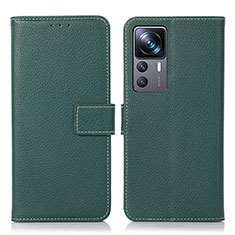 Funda de Cuero Cartera con Soporte Carcasa K08Z para Xiaomi Redmi K50 Ultra 5G Verde