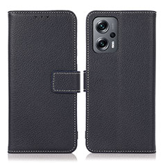 Funda de Cuero Cartera con Soporte Carcasa K08Z para Xiaomi Redmi Note 12T Pro 5G Azul Real