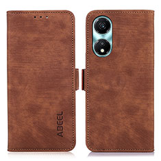 Funda de Cuero Cartera con Soporte Carcasa K09Z para Huawei Honor X5 Plus Marron