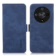 Funda de Cuero Cartera con Soporte Carcasa K09Z para Huawei Honor X9b 5G Azul