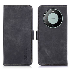 Funda de Cuero Cartera con Soporte Carcasa K09Z para Huawei Mate 60 Negro