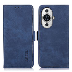 Funda de Cuero Cartera con Soporte Carcasa K09Z para Huawei Nova 11 Azul