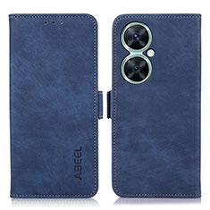 Funda de Cuero Cartera con Soporte Carcasa K09Z para Huawei Nova 11i Azul