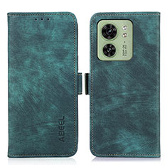 Funda de Cuero Cartera con Soporte Carcasa K09Z para Motorola Moto Edge (2023) 5G Verde