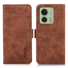 Funda de Cuero Cartera con Soporte Carcasa K09Z para Motorola Moto Edge 40 5G Marron