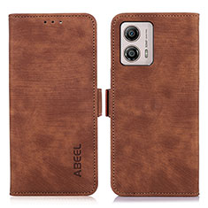 Funda de Cuero Cartera con Soporte Carcasa K09Z para Motorola Moto G53 5G Marron