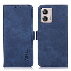 Funda de Cuero Cartera con Soporte Carcasa K09Z para Motorola Moto G53j 5G Azul