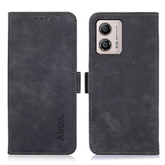 Funda de Cuero Cartera con Soporte Carcasa K09Z para Motorola Moto G53y 5G Negro