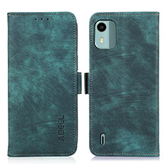 Funda de Cuero Cartera con Soporte Carcasa K09Z para Nokia C12 Plus Verde