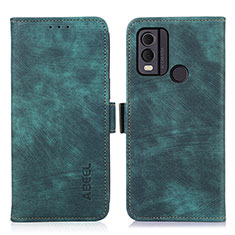 Funda de Cuero Cartera con Soporte Carcasa K09Z para Nokia C22 Verde