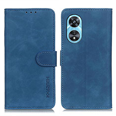 Funda de Cuero Cartera con Soporte Carcasa K09Z para Oppo A1 5G Azul