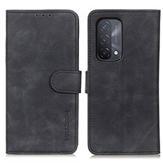 Funda de Cuero Cartera con Soporte Carcasa K09Z para Oppo A74 5G Negro