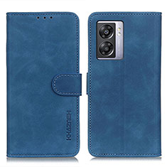 Funda de Cuero Cartera con Soporte Carcasa K09Z para Oppo A77 5G Azul