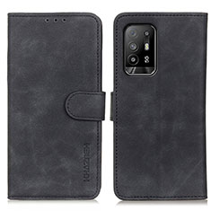 Funda de Cuero Cartera con Soporte Carcasa K09Z para Oppo A94 5G Negro