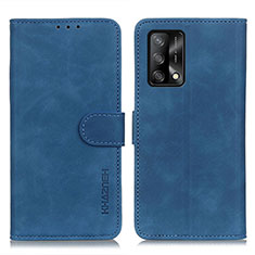 Funda de Cuero Cartera con Soporte Carcasa K09Z para Oppo F19s Azul