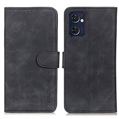 Funda de Cuero Cartera con Soporte Carcasa K09Z para Oppo Find X5 Lite 5G Negro