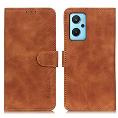 Funda de Cuero Cartera con Soporte Carcasa K09Z para Oppo K10 4G Marron