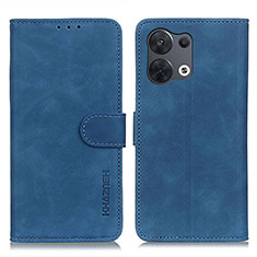 Funda de Cuero Cartera con Soporte Carcasa K09Z para Oppo Reno8 5G Azul