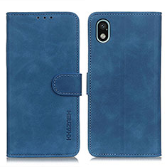 Funda de Cuero Cartera con Soporte Carcasa K09Z para Sony Xperia Ace III SO-53C Azul