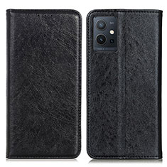 Funda de Cuero Cartera con Soporte Carcasa K09Z para Vivo T1 5G India Negro