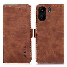 Funda de Cuero Cartera con Soporte Carcasa K09Z para Xiaomi Poco C65 Marron