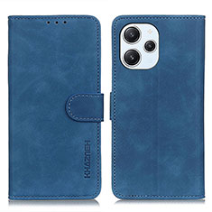 Funda de Cuero Cartera con Soporte Carcasa K09Z para Xiaomi Redmi 12 4G Azul