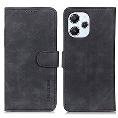 Funda de Cuero Cartera con Soporte Carcasa K09Z para Xiaomi Redmi 12 4G Negro