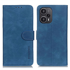 Funda de Cuero Cartera con Soporte Carcasa K09Z para Xiaomi Redmi Note 12 Turbo 5G Azul