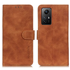 Funda de Cuero Cartera con Soporte Carcasa K09Z para Xiaomi Redmi Note 12S Marron