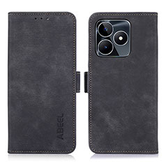 Funda de Cuero Cartera con Soporte Carcasa K10Z para Realme C53 Negro