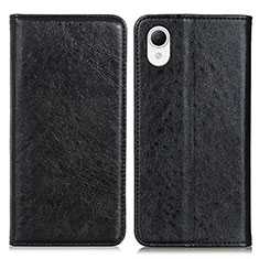 Funda de Cuero Cartera con Soporte Carcasa K10Z para Samsung Galaxy A23s Negro