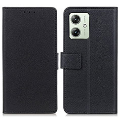 Funda de Cuero Cartera con Soporte Carcasa KZ2 para Motorola Moto G54 5G Negro