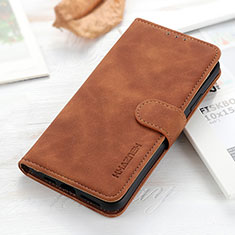 Funda de Cuero Cartera con Soporte Carcasa KZ3 para Huawei Enjoy 50 Pro Marron