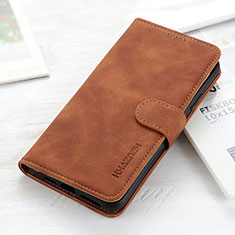 Funda de Cuero Cartera con Soporte Carcasa KZ3 para Huawei Honor X6a Marron